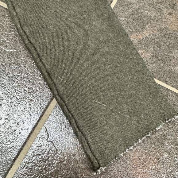 Frank & Eileen Isabelle Party Sweatshirt Dress Fleece Moss Green Melange Medium - Picture 9 of 13